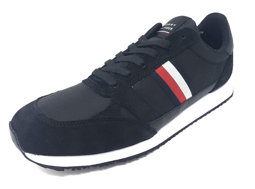 Tommy Hilfiger Runner Lo Vintage Mix FM0FM03431 Schwarz BDS black