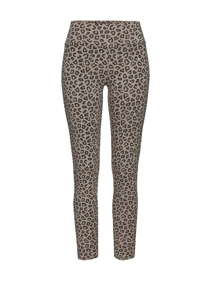 LASCANA Leggings in taupe-leo günstig kaufen