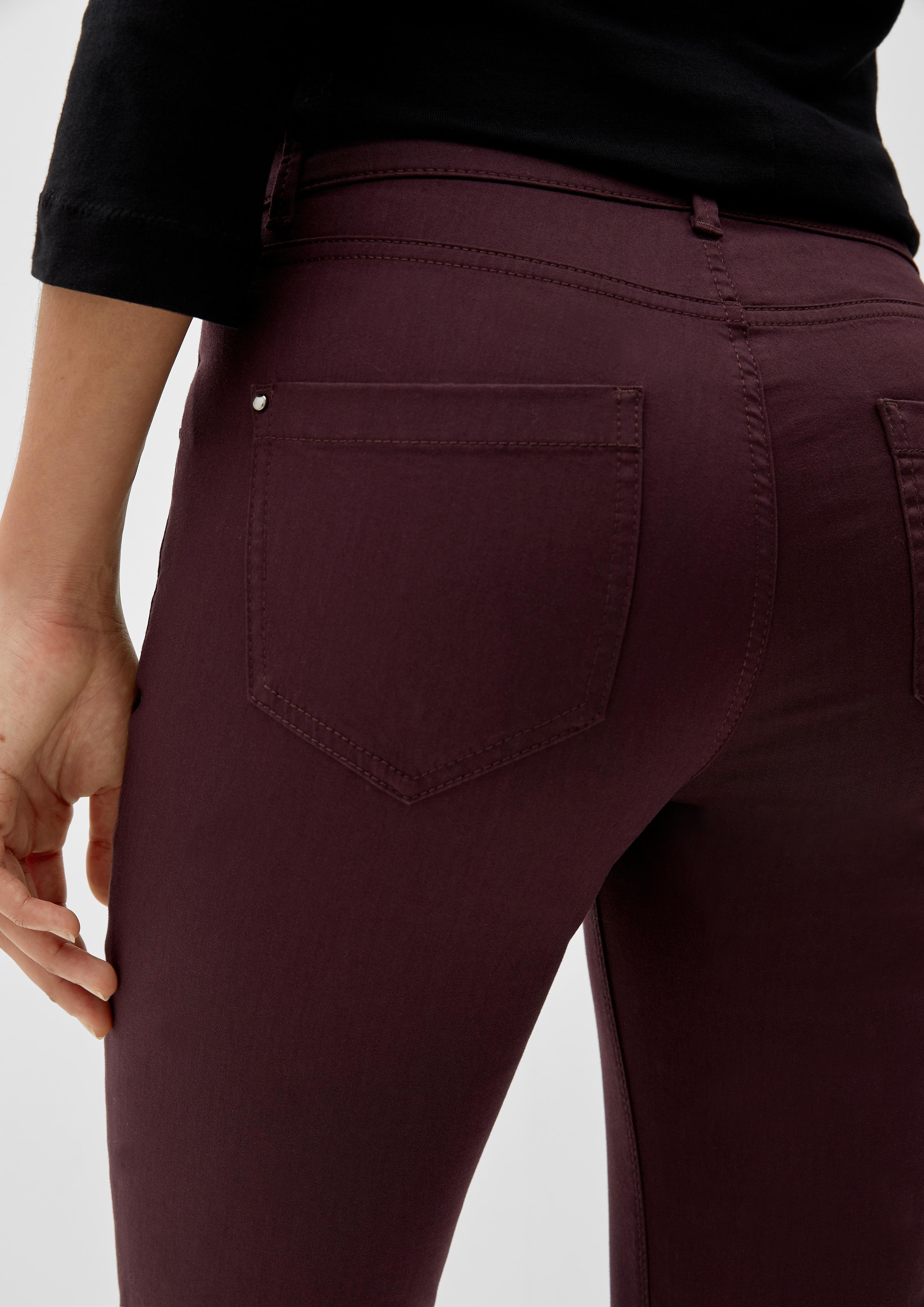 Slim: Hose aus Baumwollsatin  2122945-4989