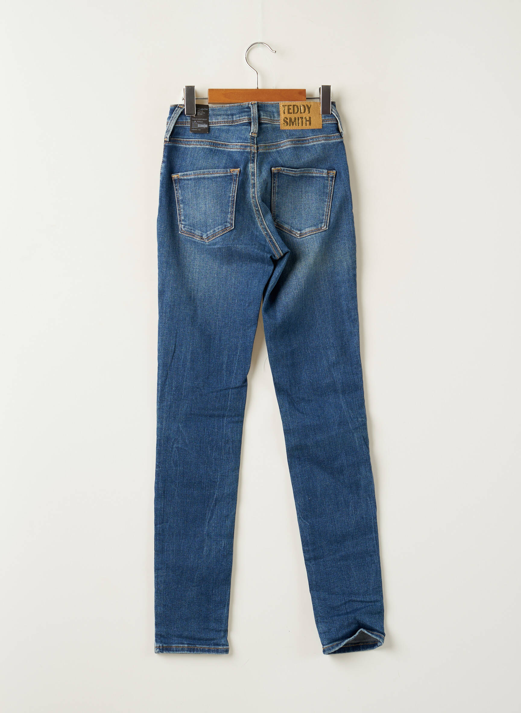 Teddy Smith Jeans Skinny Fille couleur bleu