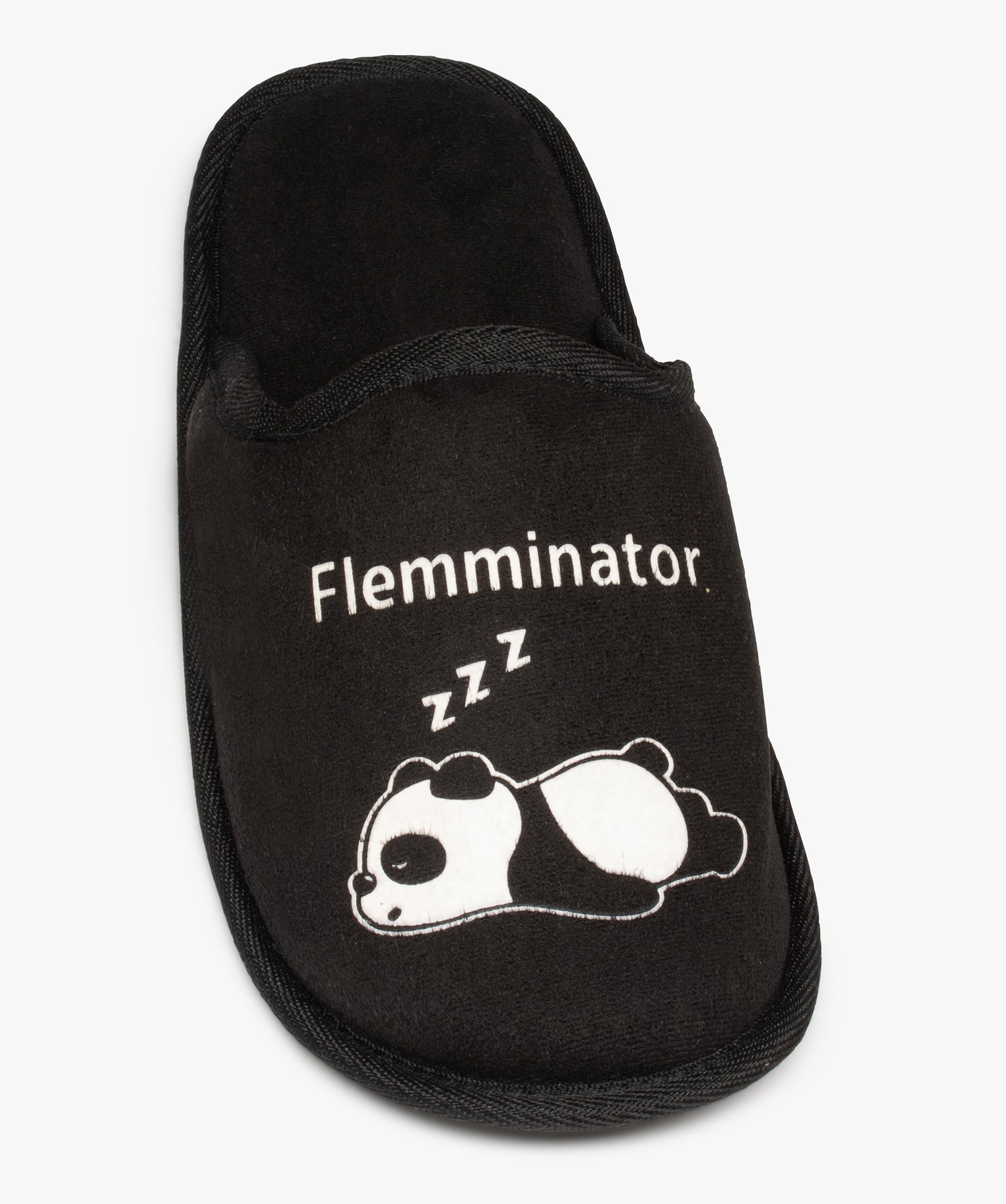 Chaussons homme mules imprimées Flemminator noir | GEMO