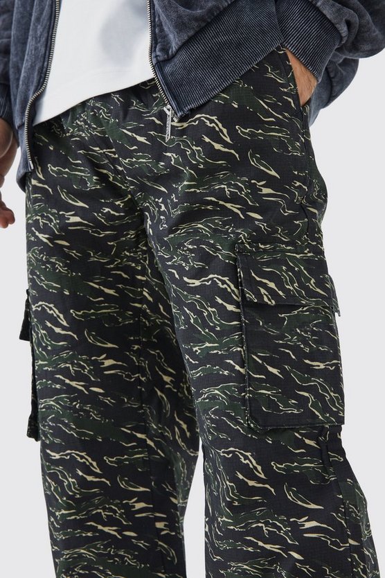 Lockere Camouflage Cargohose