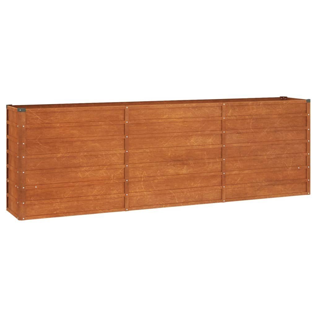 vidaXL Hochbeet Hochbeet Rostig 240x40x77 cm Cortenstahl (1 St)