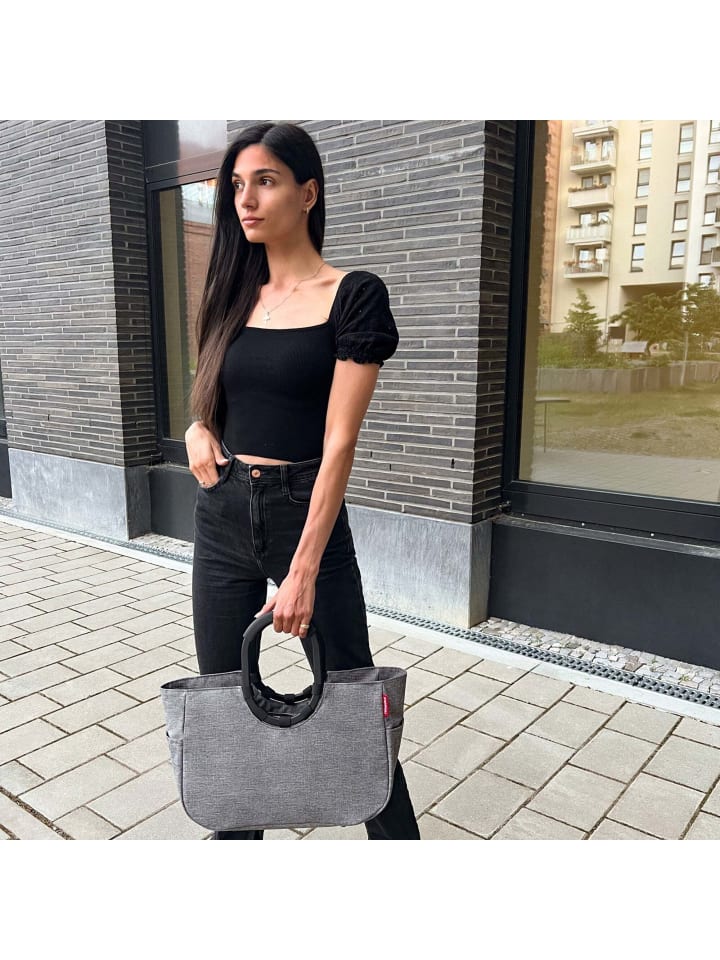 Reisenthel loopshopper M / Shopper 40 cm (frame raffia black) in frame twist silver günstig kaufen onesize