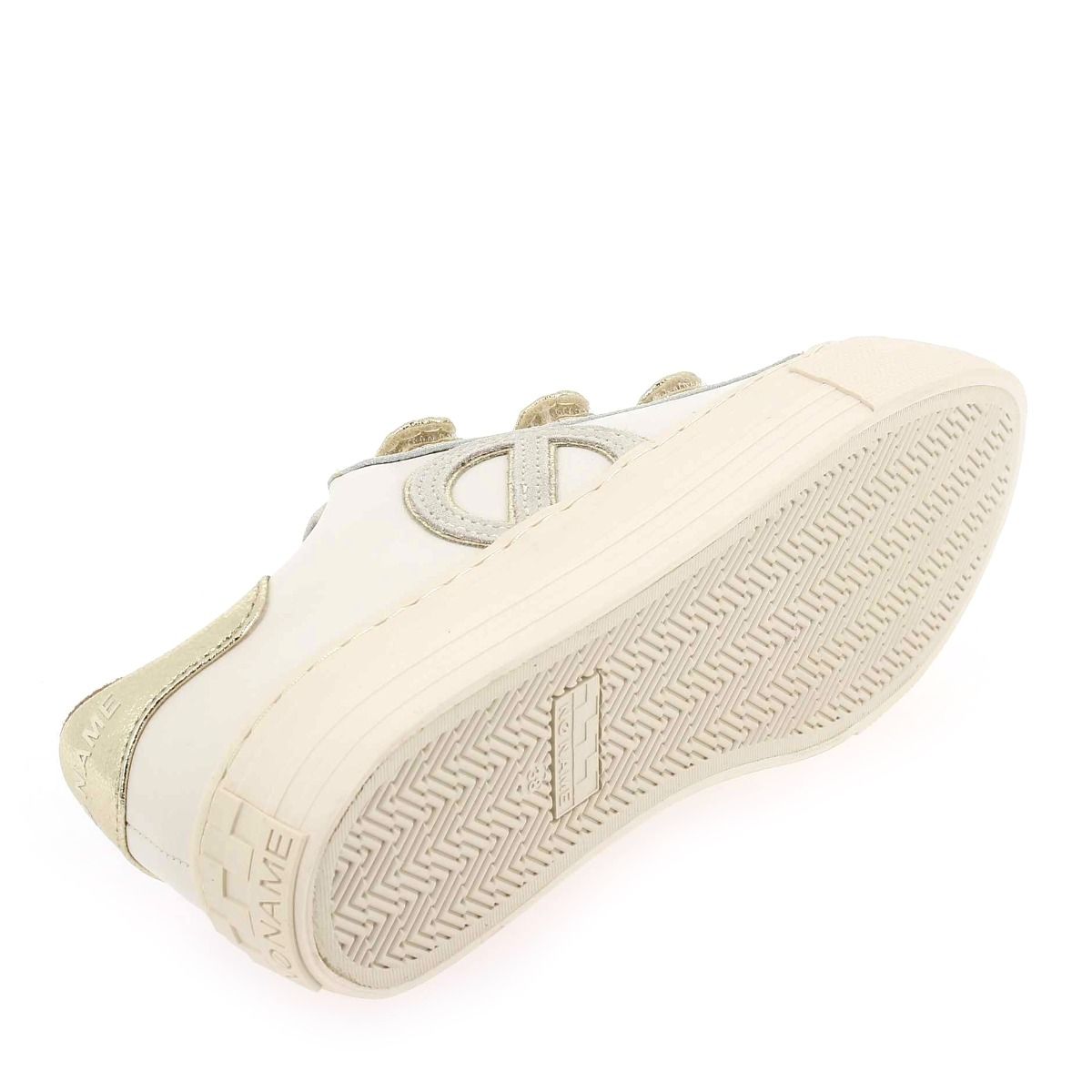 No Name  ARCADE STRAPS SIDE H23 - Blanc Doré