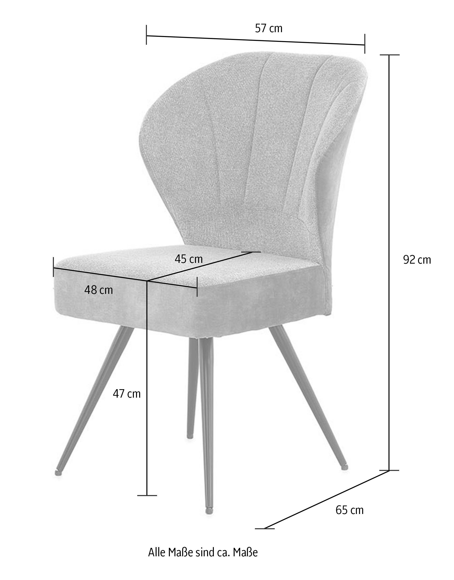Jockenhöfer Gruppe Freischwinger Oder (Set, 4 St), mit Taschenfederkenpolsterung, Materialmix, in 2 Farben bestellbar