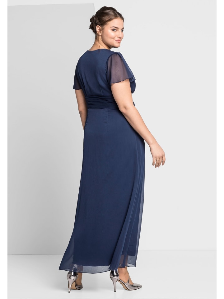 sheego Abendkleid in marine günstig kaufen