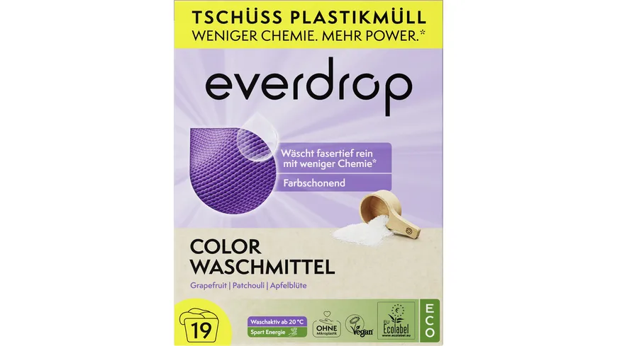 everdrop Colorwaschmittel Pulver 760 g