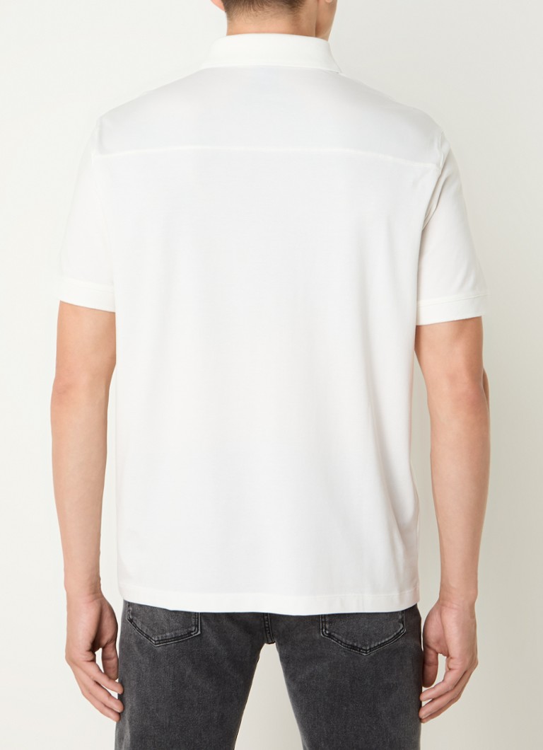 Armani Exchange regulāra piegriezuma polo krekls ar pusrāvējslēdzēju un logotipu