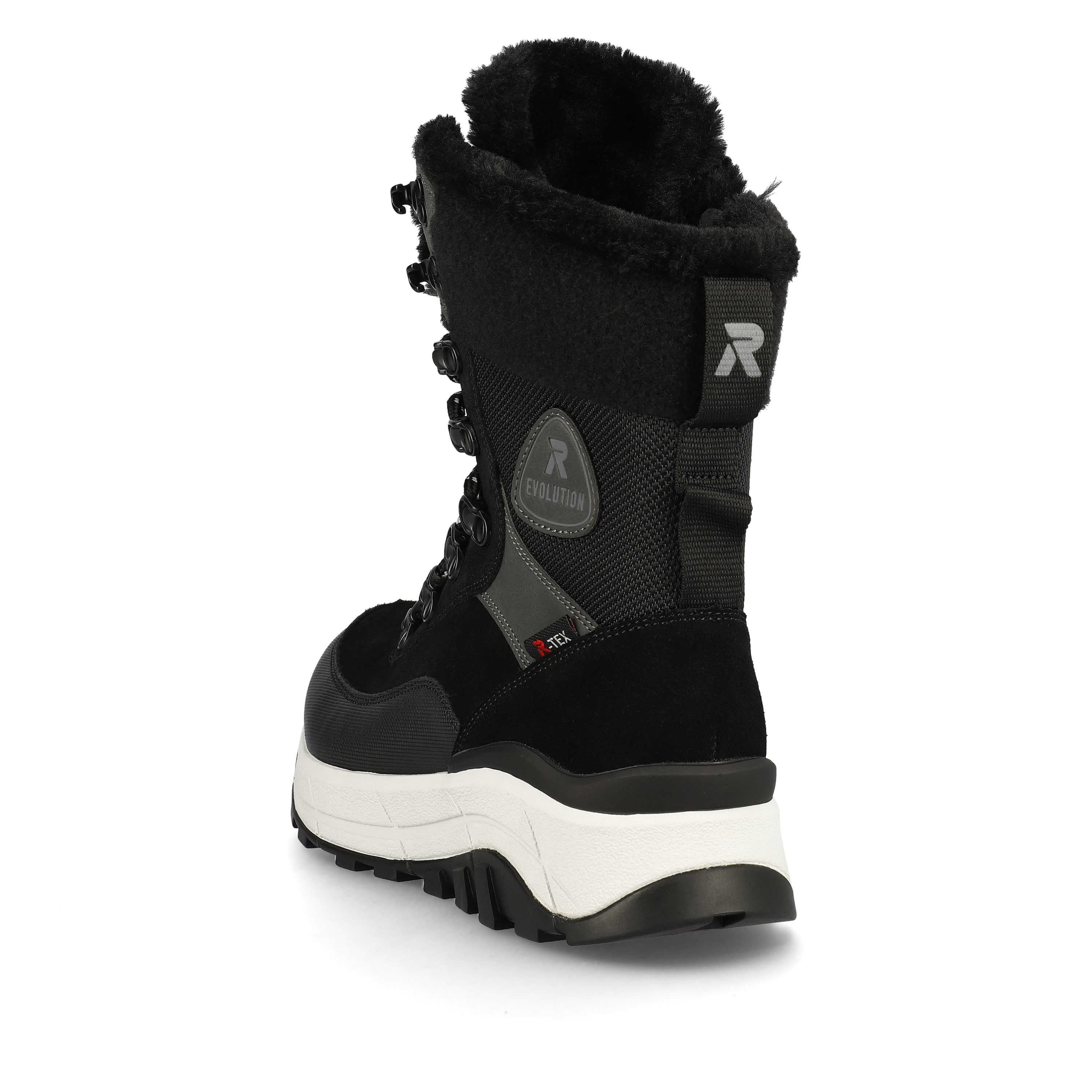 Rieker Damen Schnürstiefel steel black