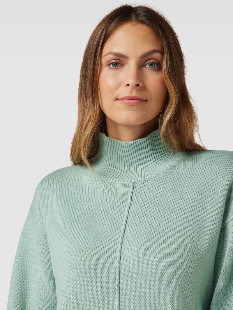Strickpullover mit Stehkragen Modell 'Pupali' in mint