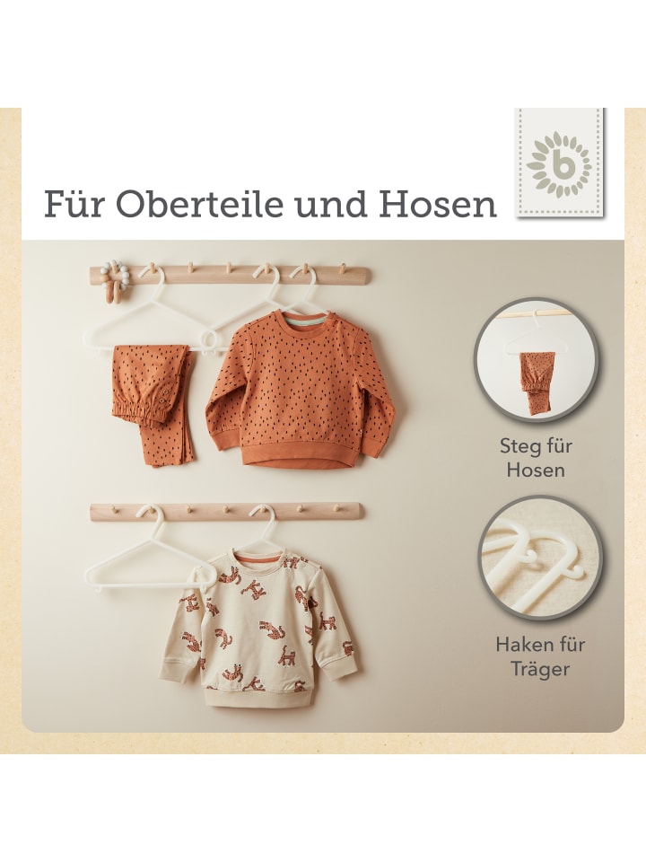 Bieco Spielwaren Kleiderbügel Kinder 16 St. in Weiß günstig kaufen onesize