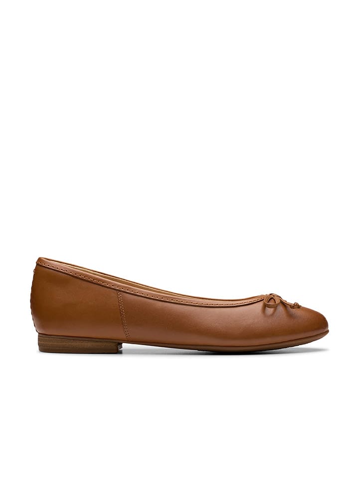 Clarks Leder-Ballerinas 
