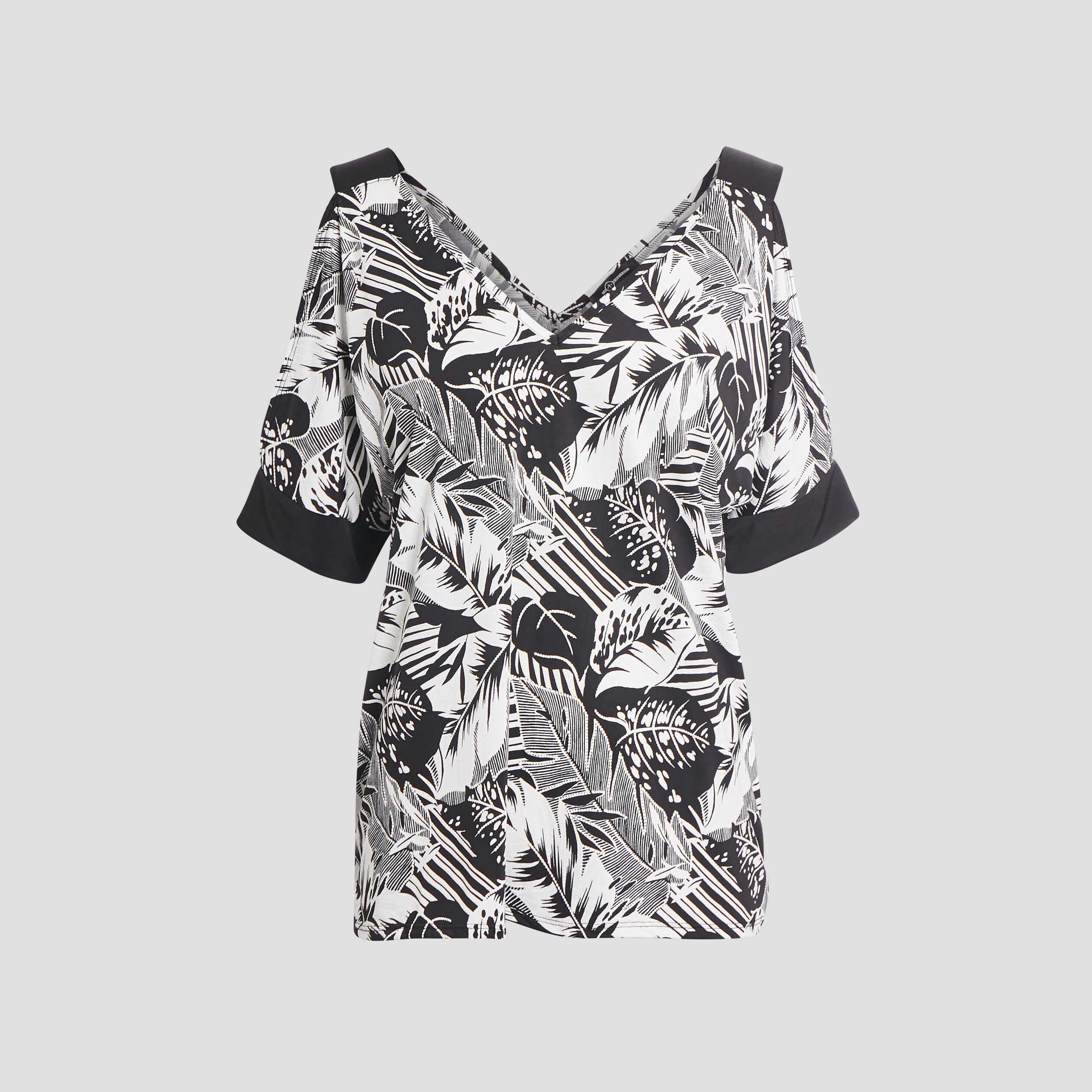 T-shirt manches courtes noir femme | La Halle