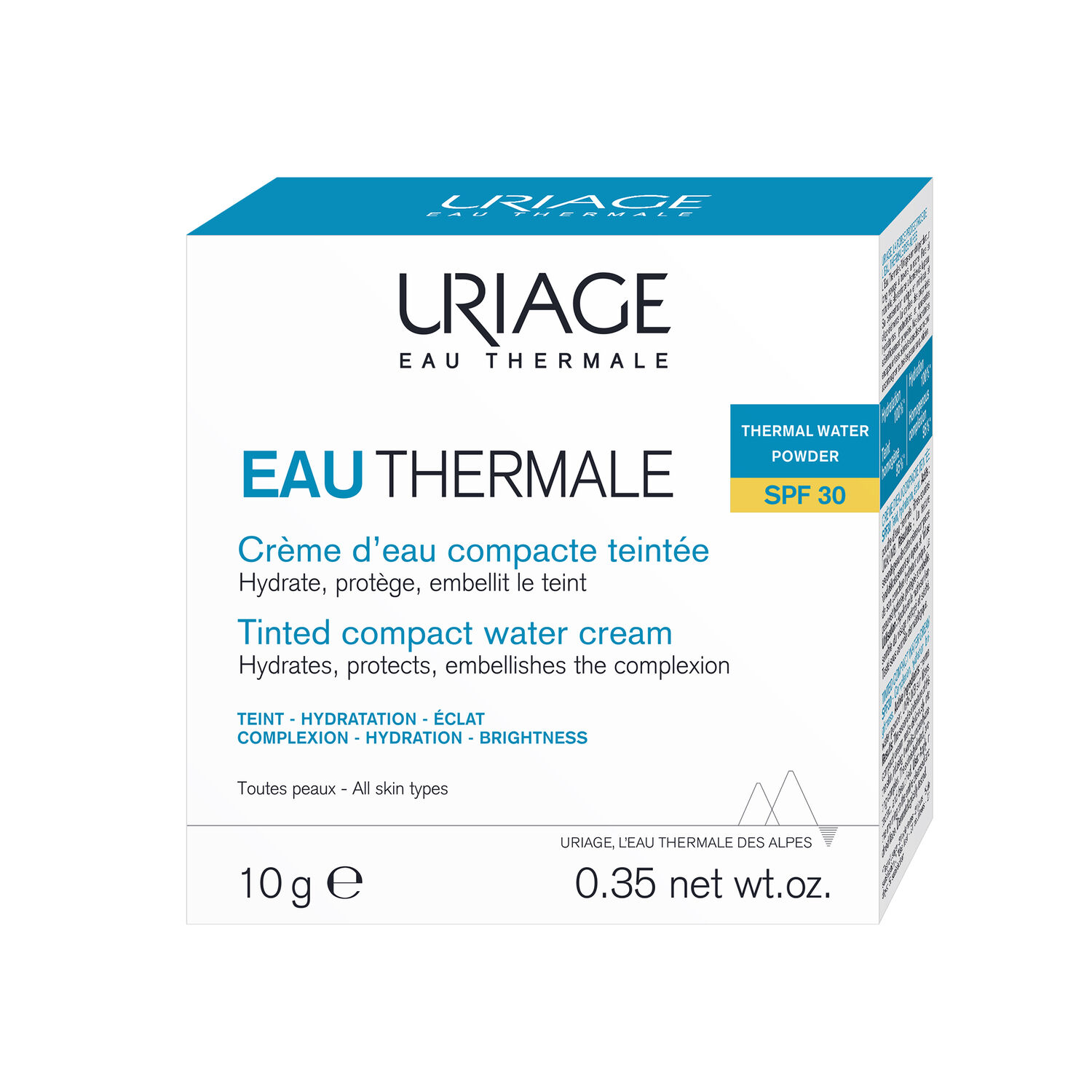 Uriage Eau Thermale - Crème d'Eau Poudre Compacte Teintée SPF30 10 g