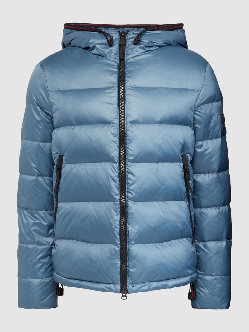 Steppjacke mit Kapuze Modell 'HONOVA NR 02' in bleu