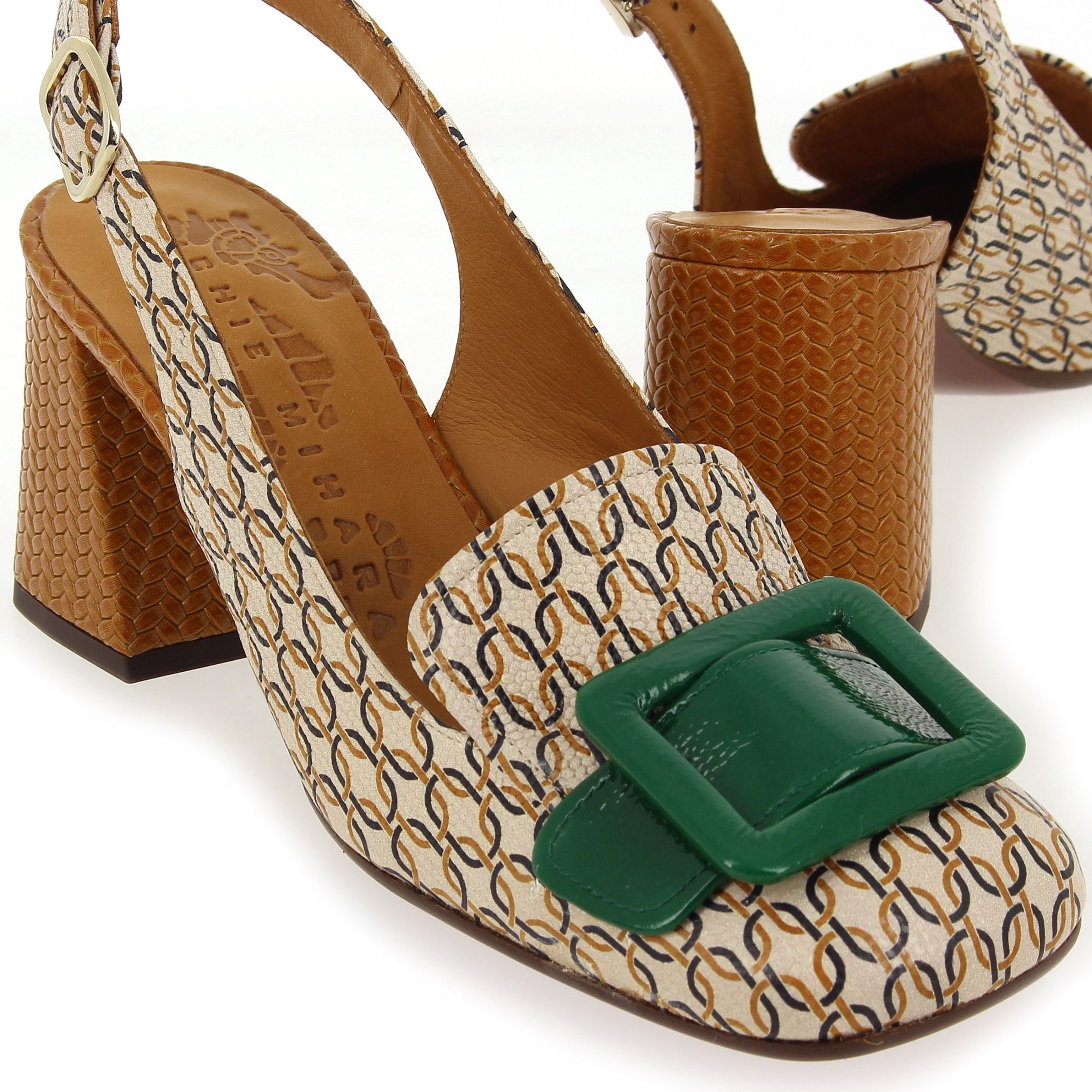 Chie Mihara  SUZAN - Beige Vert