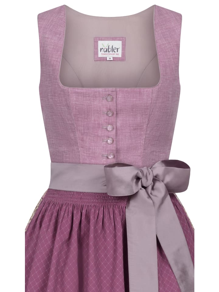 Nübler Midi Dirndl Gina in Flieder günstig kaufen
