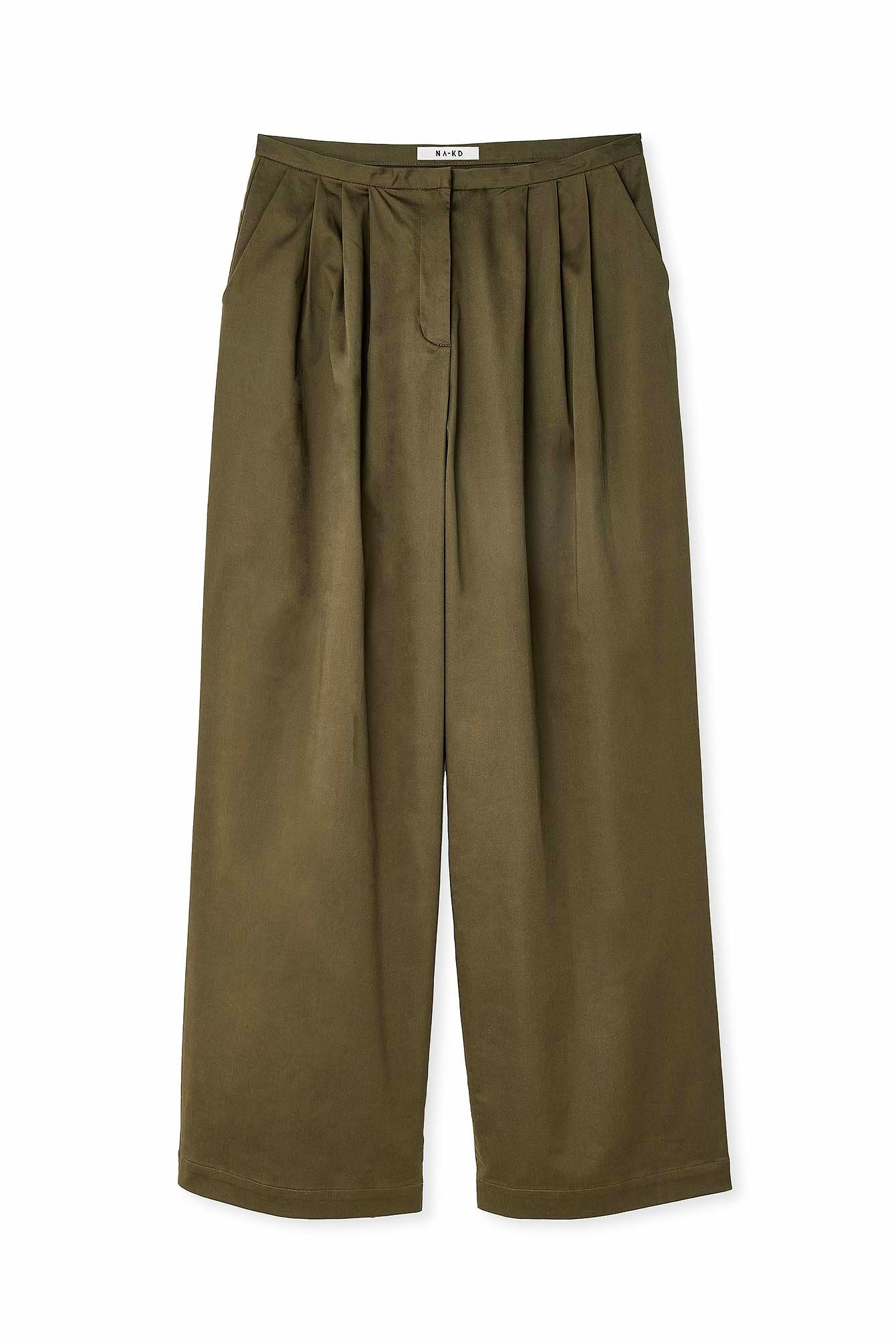 Baumwollhose mit halbhoher Taille