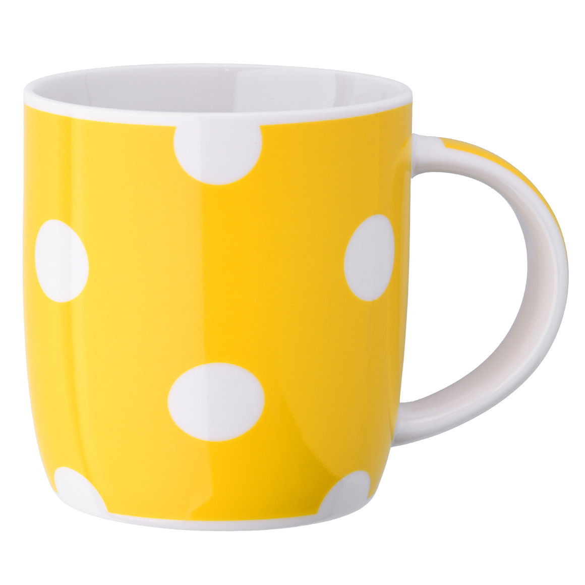 Tasse mit weißen Punkten