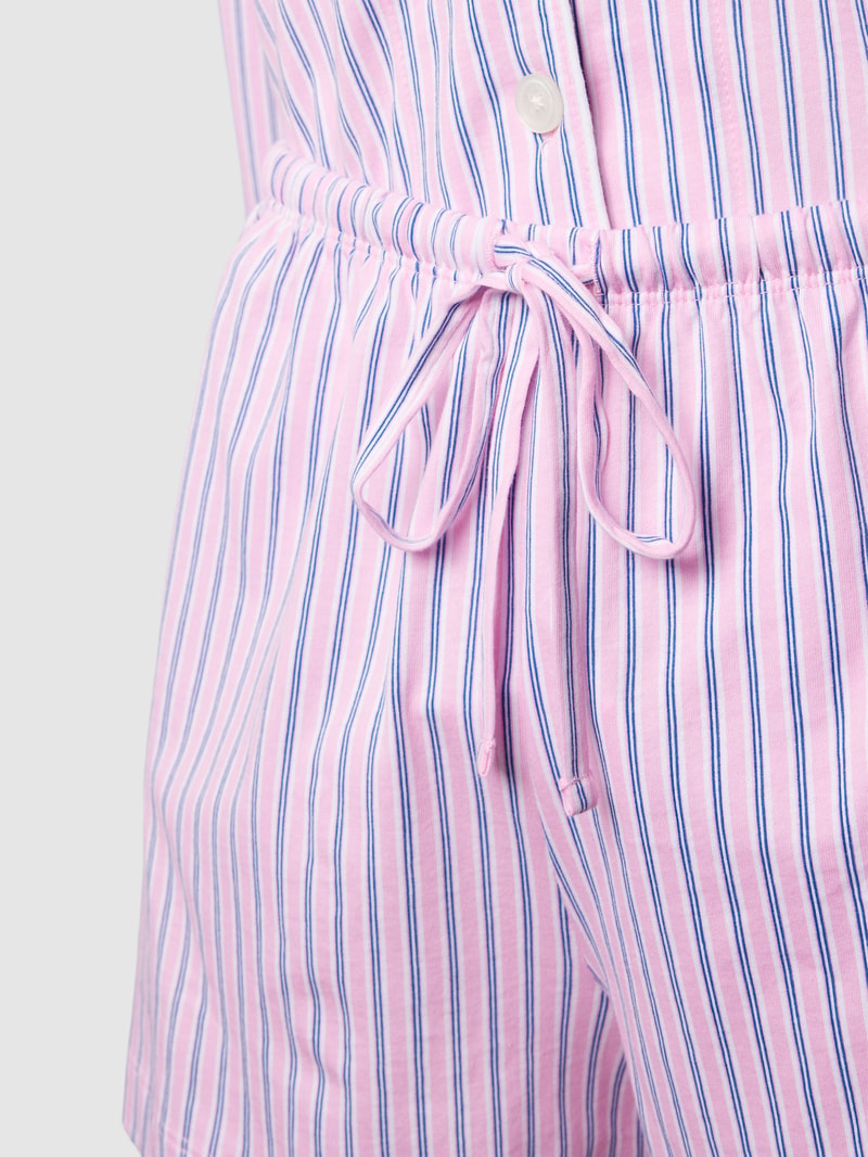 Pyjama mit Streifenmuster in rosa