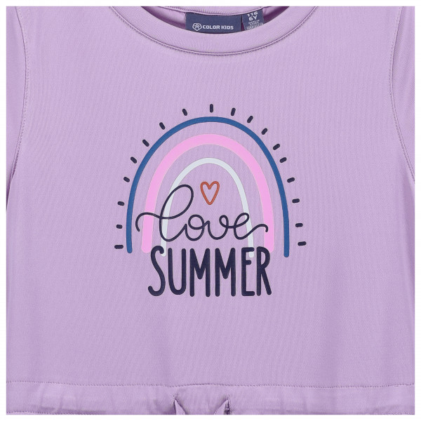 Color Kids - Kid's Dress with Print S/S - Kleid