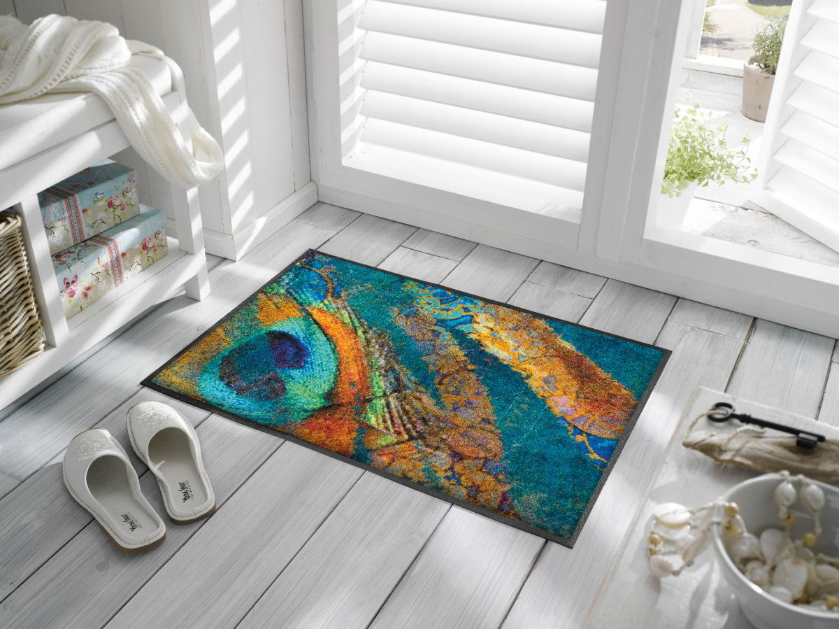Fußmatte wash dry Exotic Pavo 50 x 75 cm