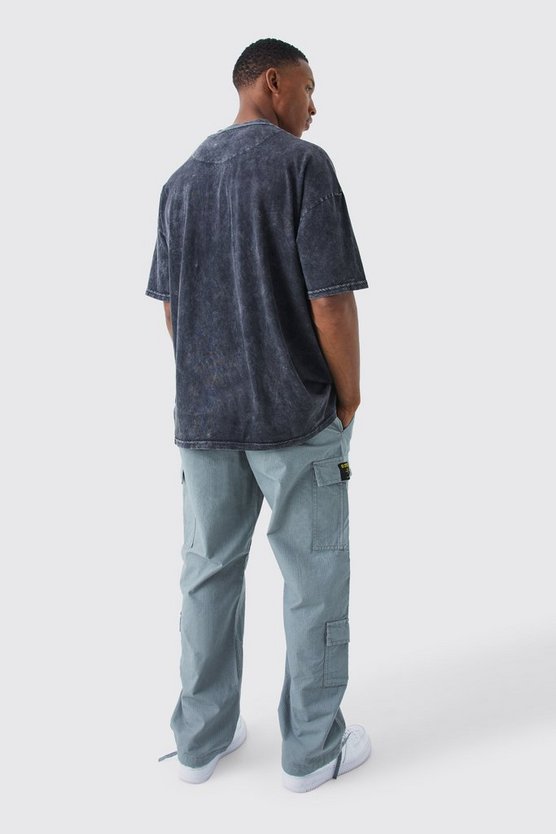 Lockere Cargo Ripstop Hose mit Etikett