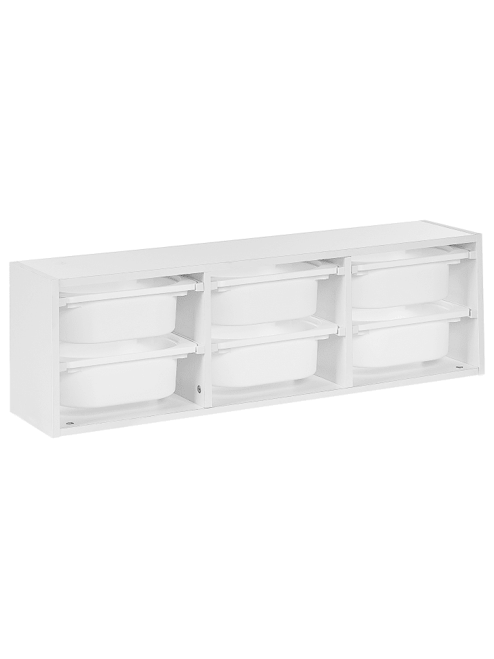 Beliani Ablageregal TOBIN in Weiß - (W) 98 x (H) 29 x (L) 21 cm günstig kaufen onesize