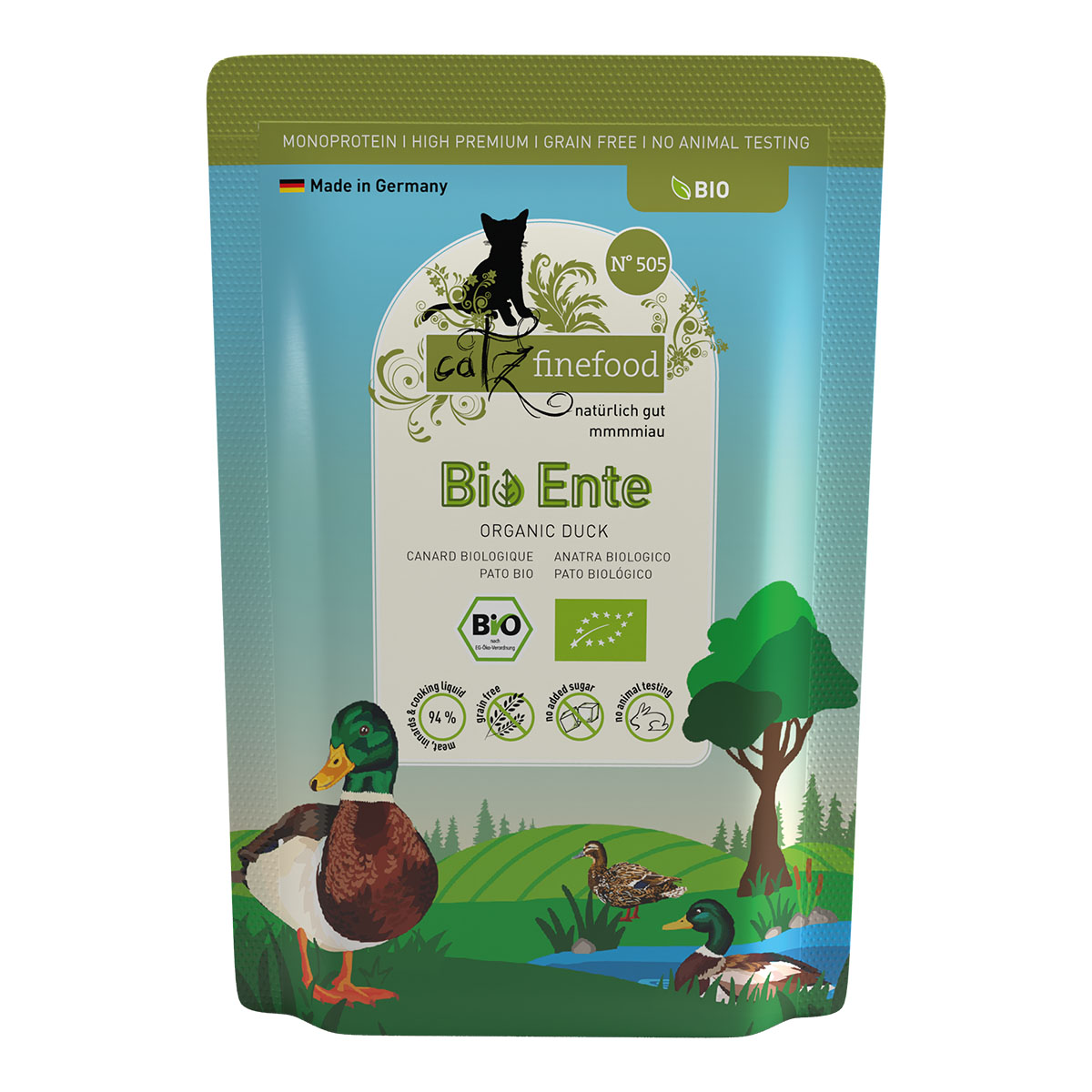 catz finefood Bio No.505 Ente Pouch günstig kaufen bei ZooRoyal