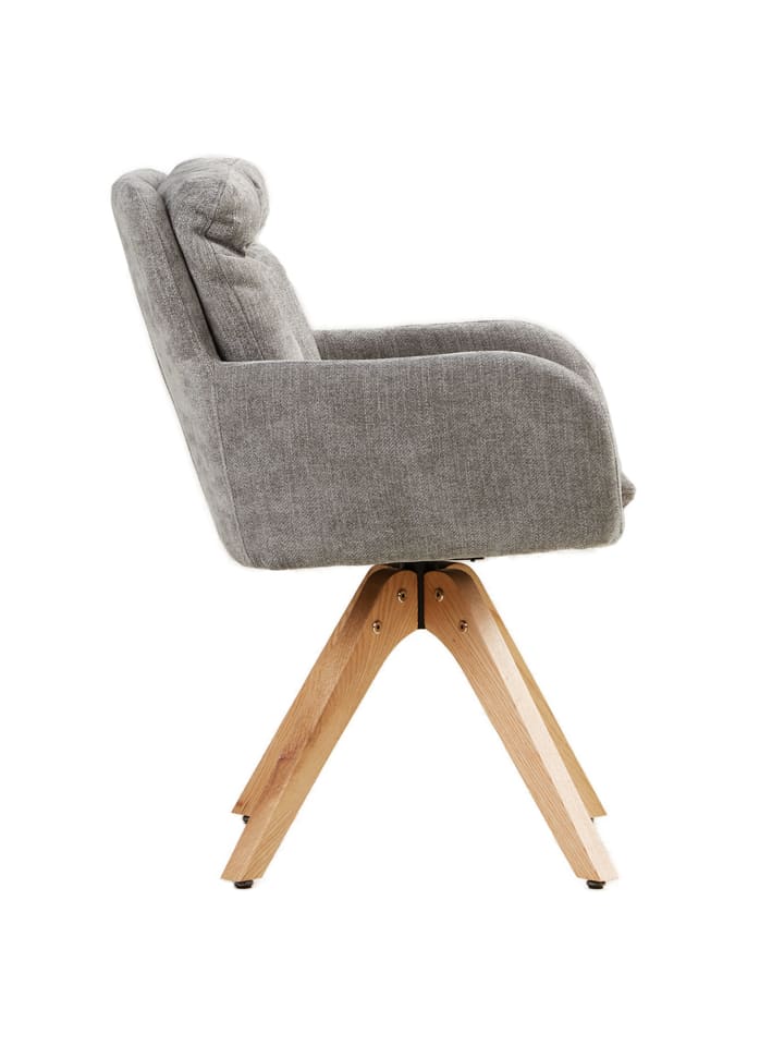 Homestyle4u Polsterstuhl in Grau günstig kaufen onesize