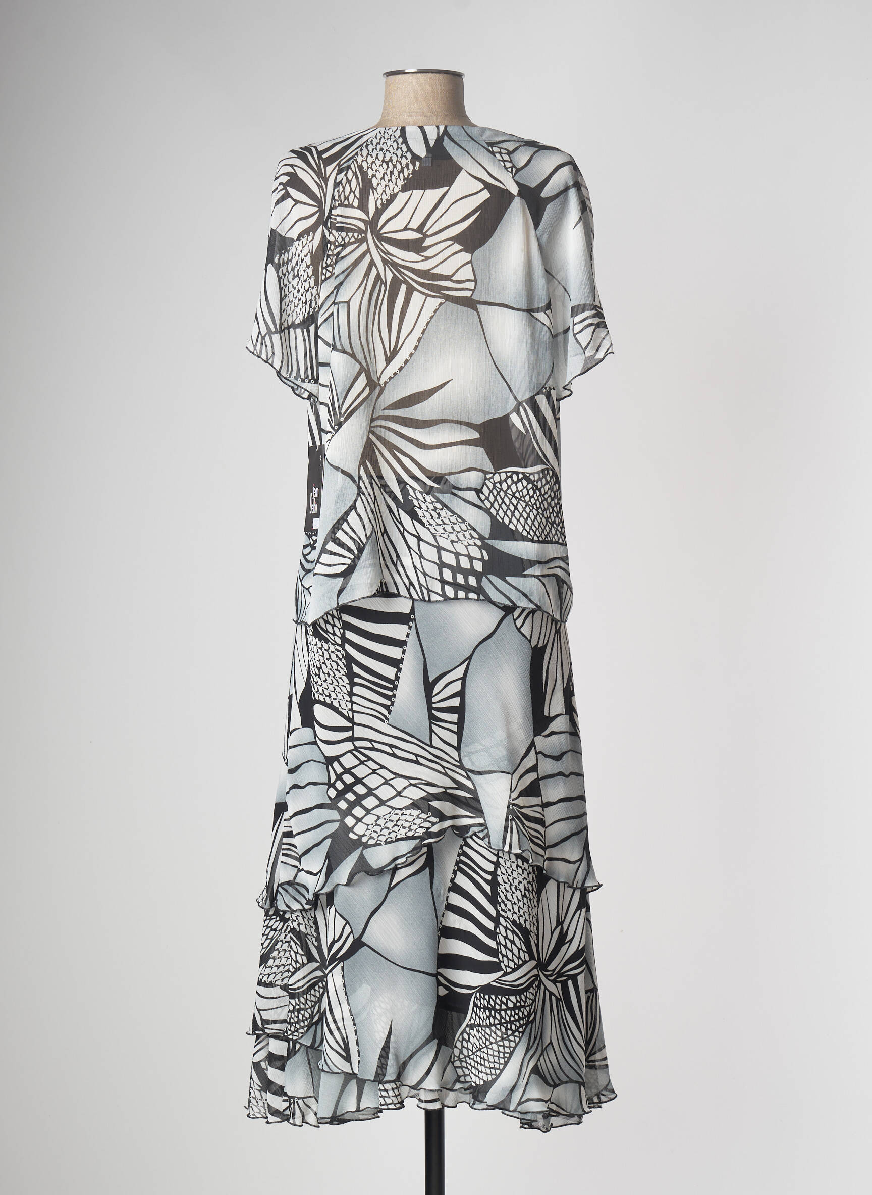 Jean Delfin Ensembles Jupe Femme couleur gris