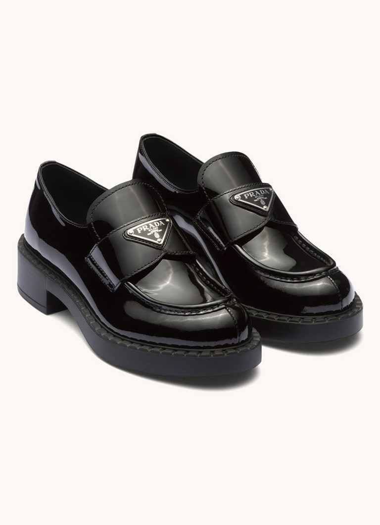 Mocassins de couro Prada