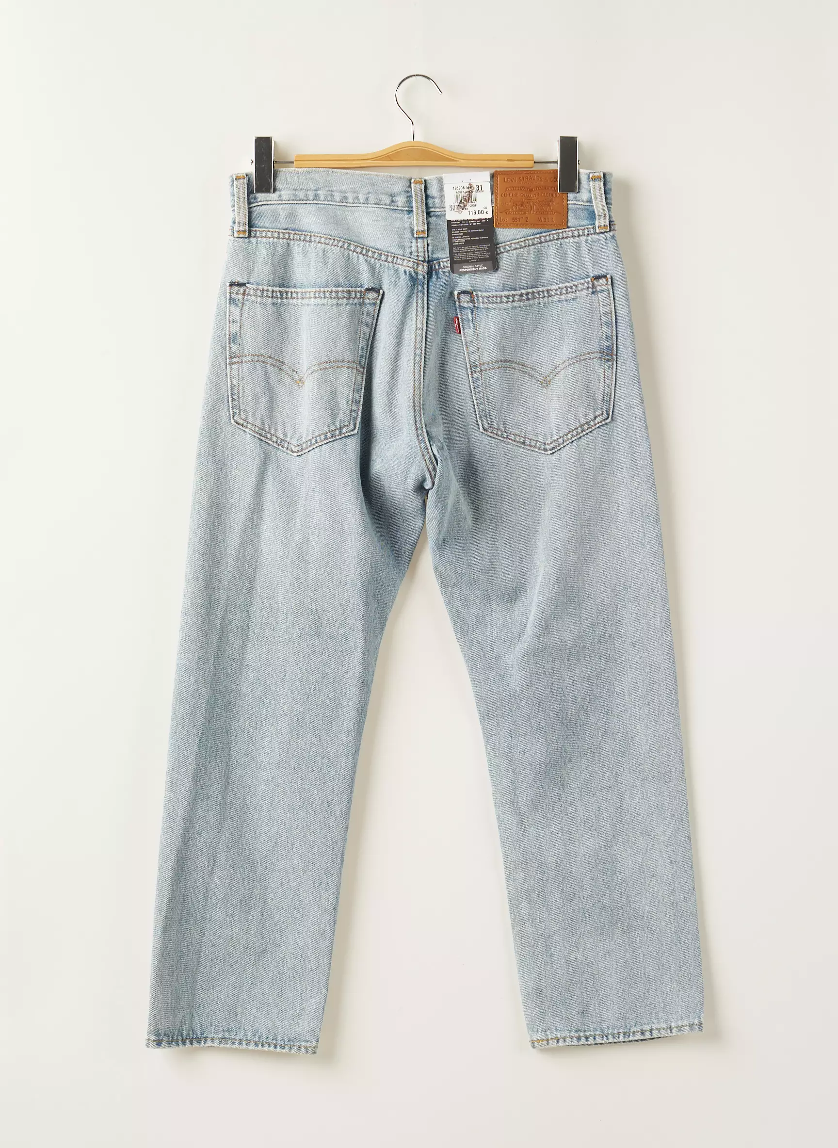 Levis Jeans Coupe Droite Homme couleur bleu