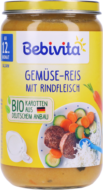 Bebivita Bio Gemüse-Reis mit Rindfleisch