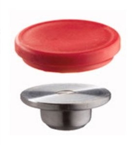 Bessey Accessories 3101180 Vyměnitelná přítlačná deska z kvalitní oceli s plastovou krytkou 4 kusy