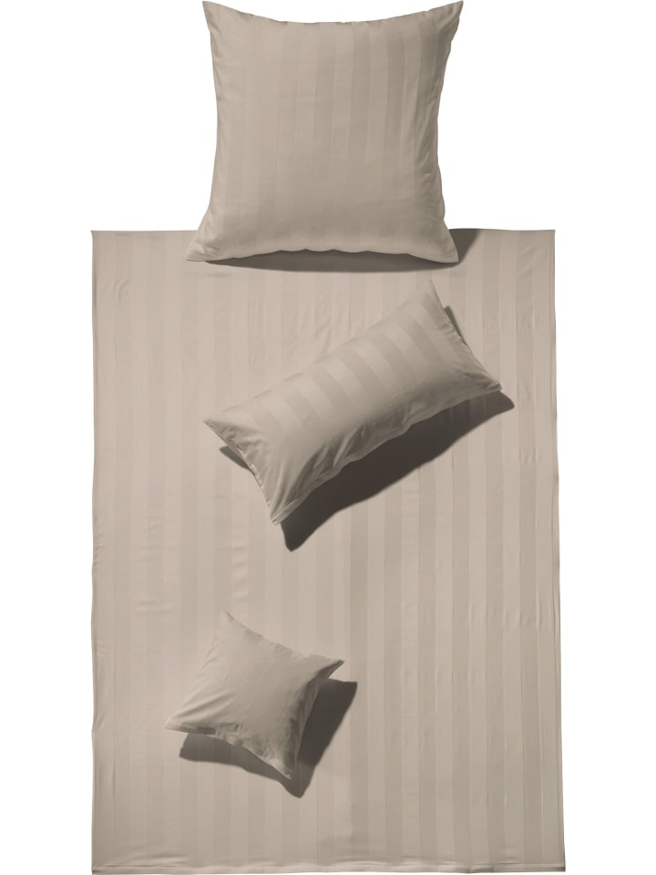 Erwin Müller Mako-Damast Bettwäsche Fürth in taupe günstig kaufen
