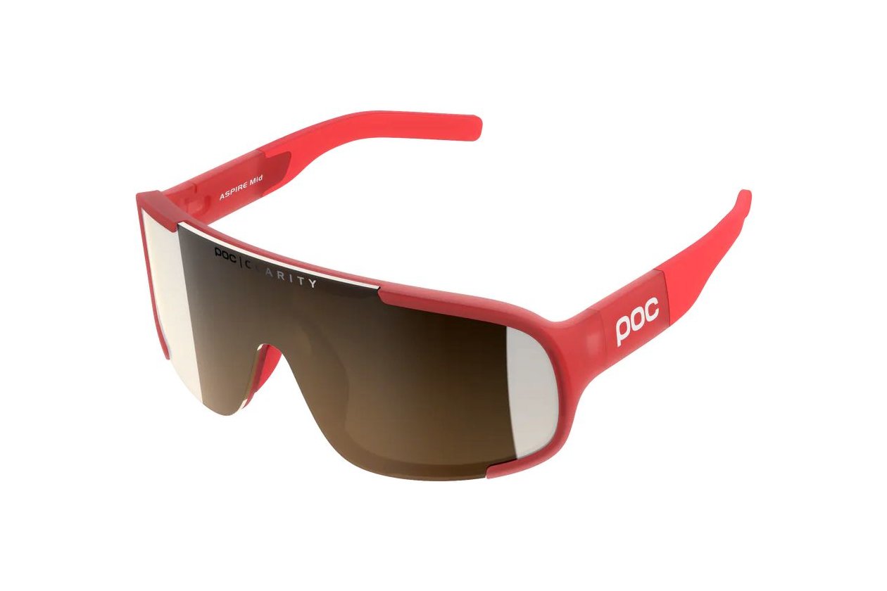 POC Aspire Mid - Ammolite Coral Translucent/Brown/Silver Mirror