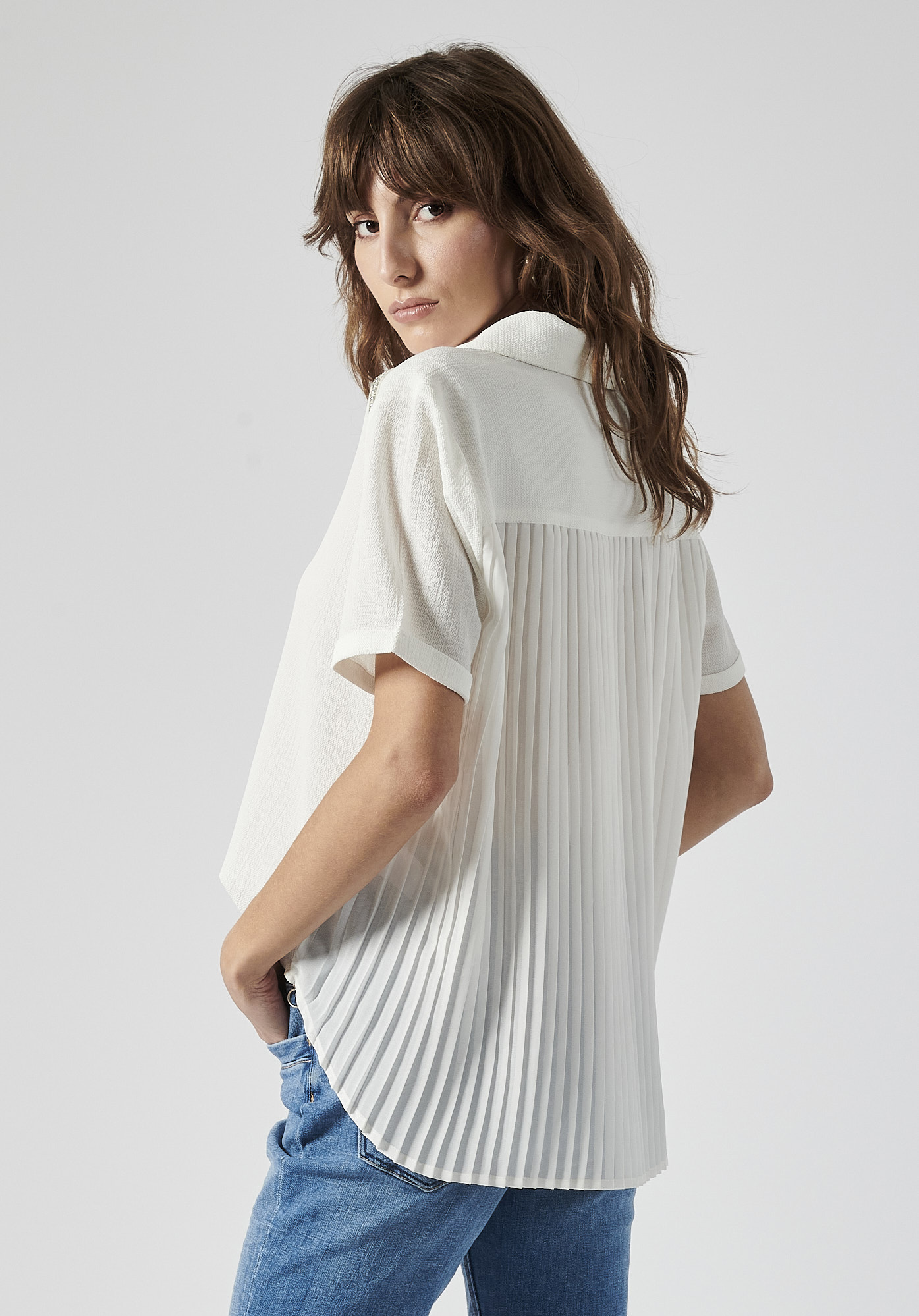 CHAFI  Blouse blanche femme