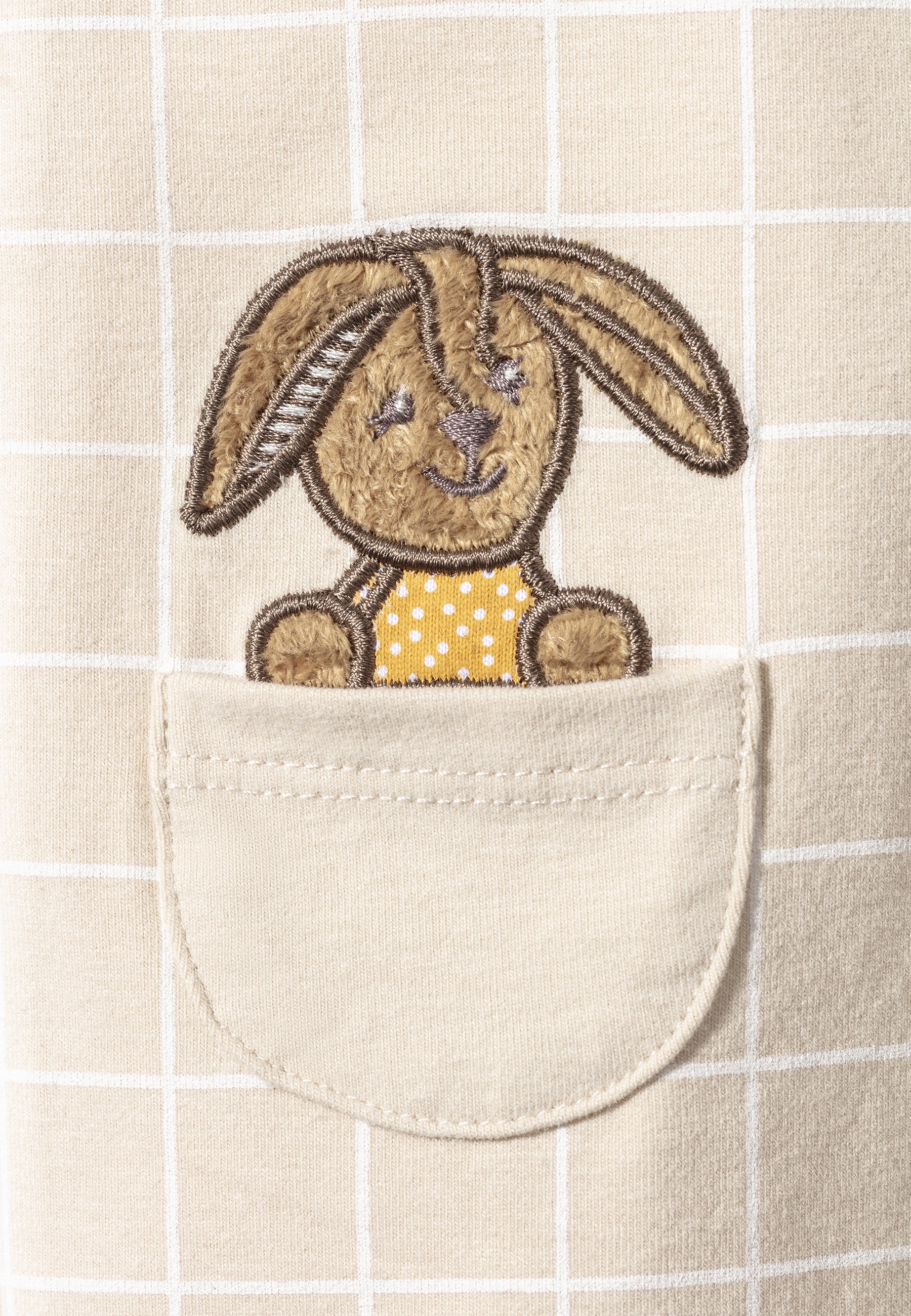 Jumpsuit Hase Happy in einem modischem Karomuster