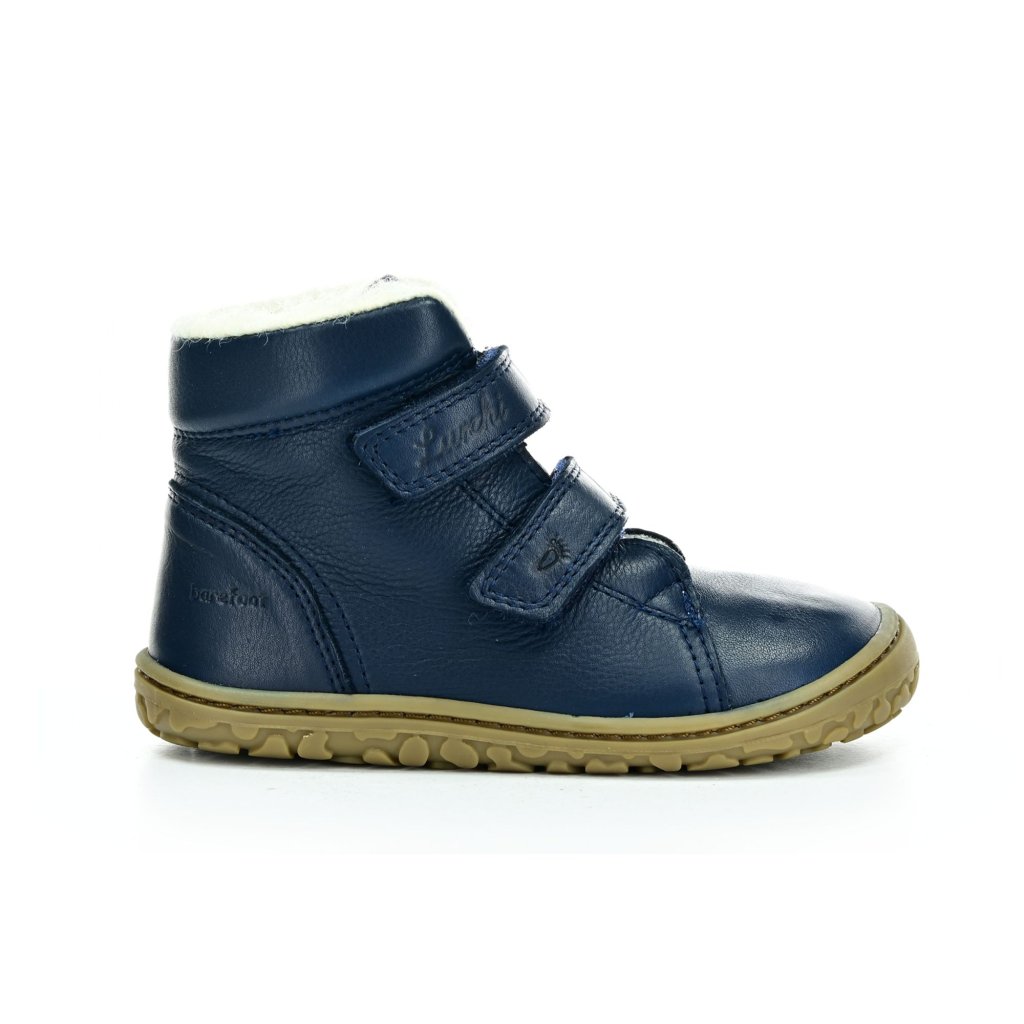 Lurchi Nik Nappa Navy Winterbarfußschuhe