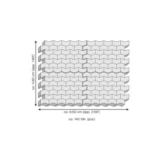 1:32 1:35 Pflastersteine Typ W grau dunkel, 2000x