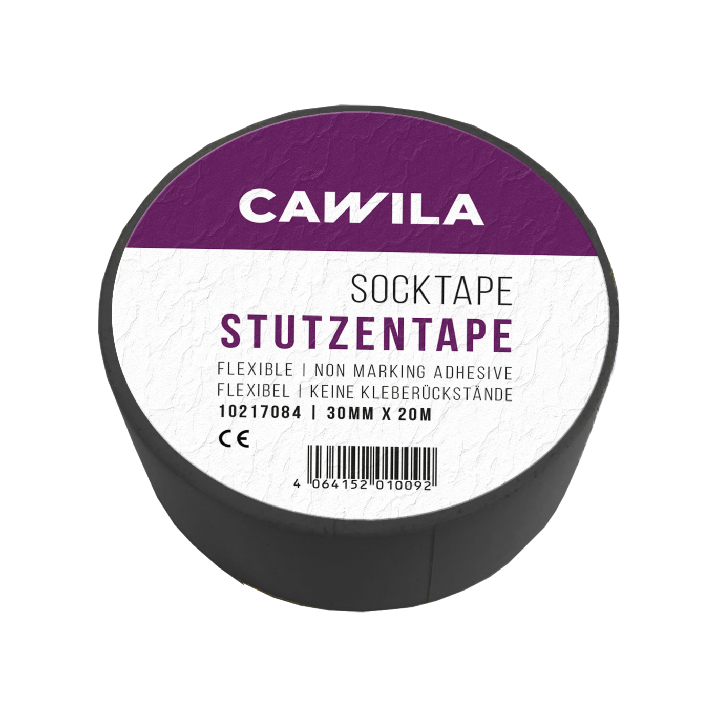 Cawila Stutzentape 3,0cmx20m Schwarz
