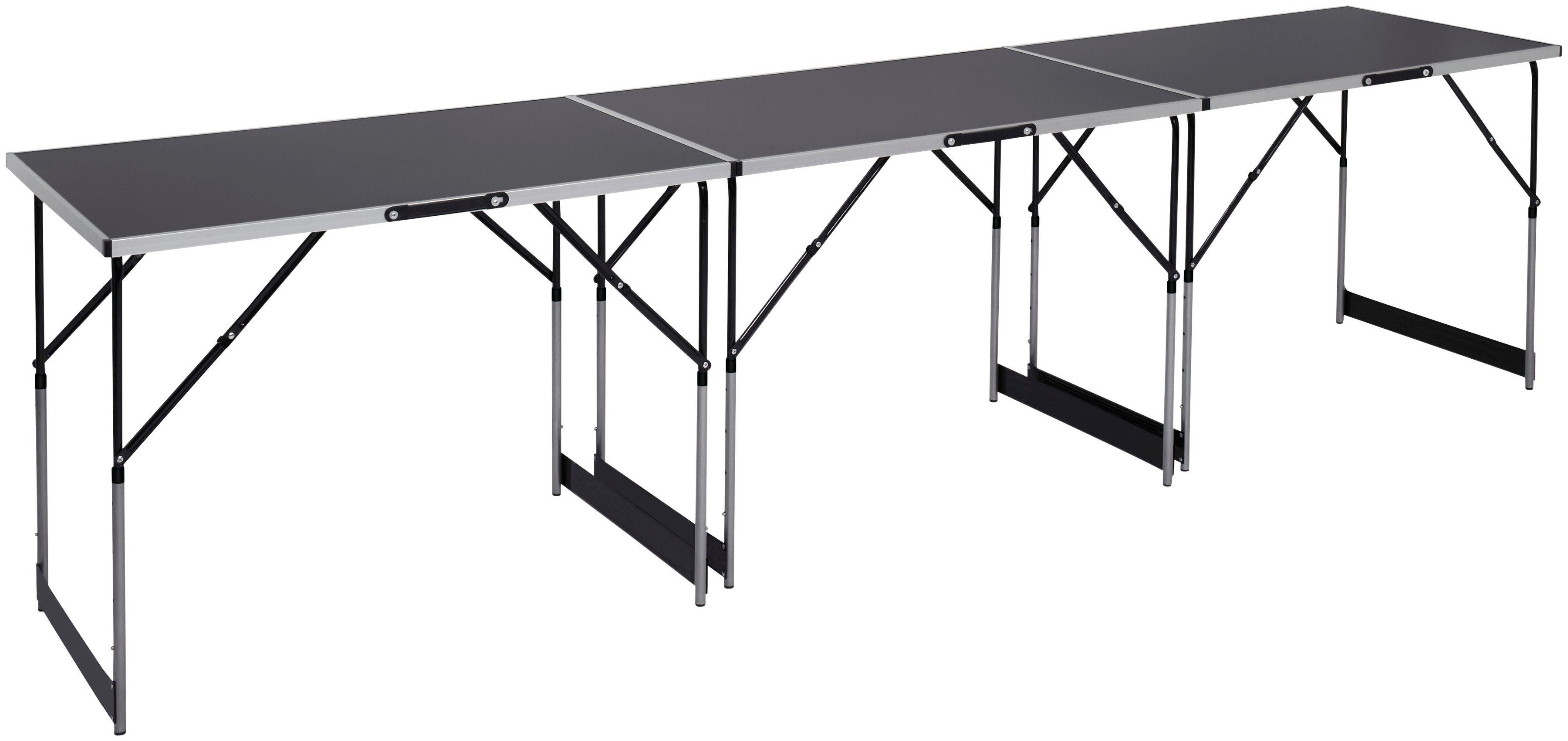 meister Arbeitstisch Multifunktionstisch 3-teilig (3-St), 73 - 94 cm (4-fach höhenverstellbar)