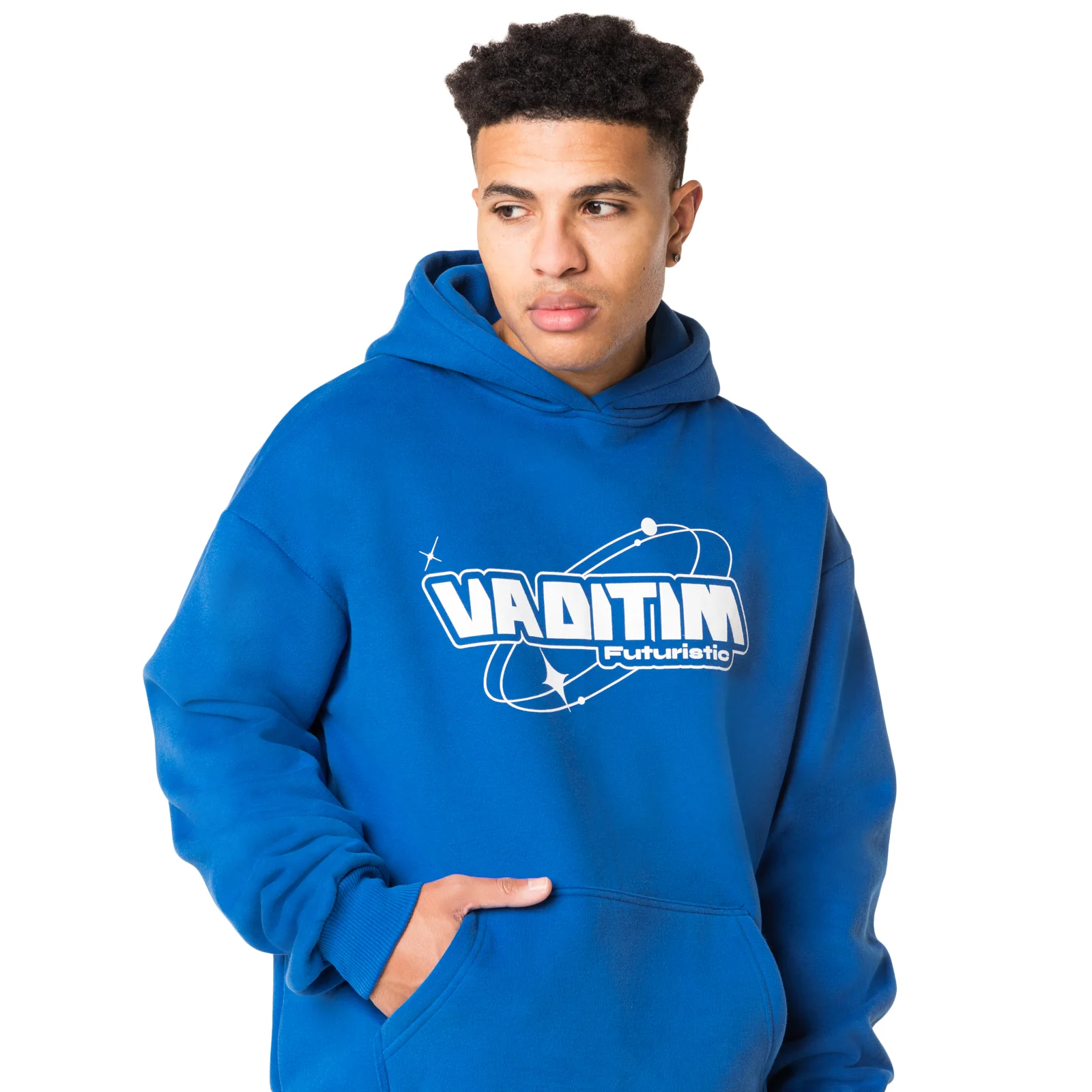 ROYAL BLUE VADITIM FUTURISTIC HOODIE