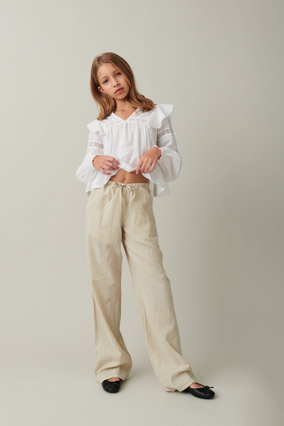 Y linenmix tall trousers