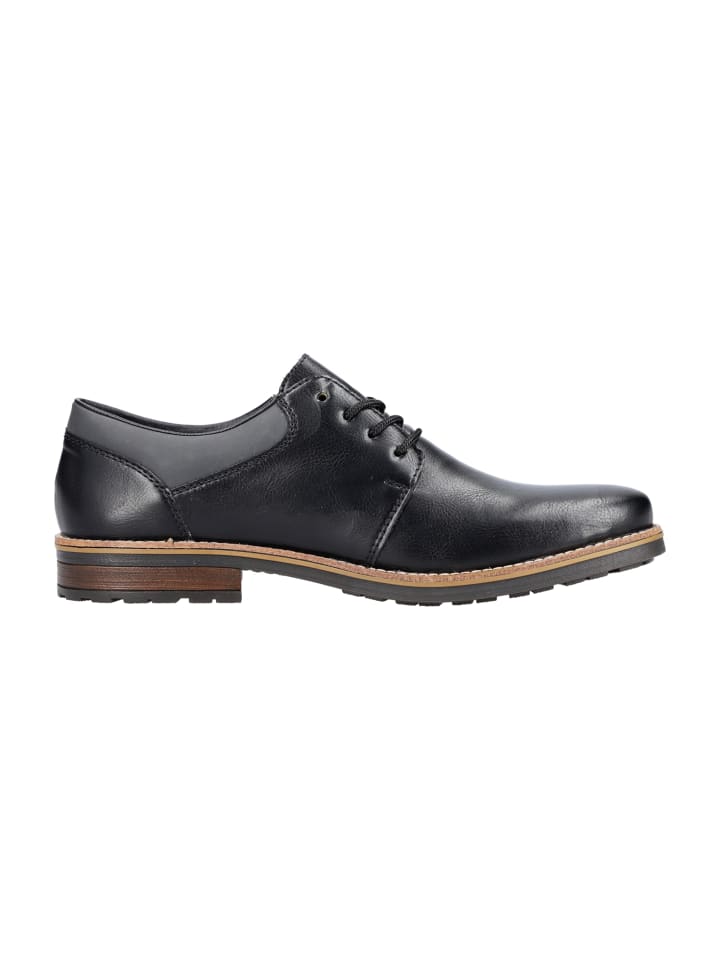 rieker Business Schnürschuhe in Schwarz günstig kaufen