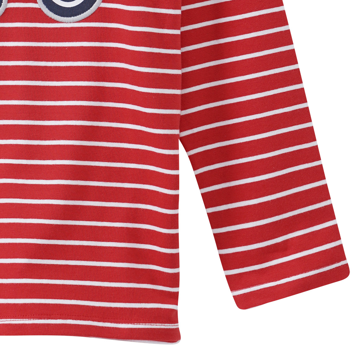 Kinder Langarmshirt mit Trecker-Applikation