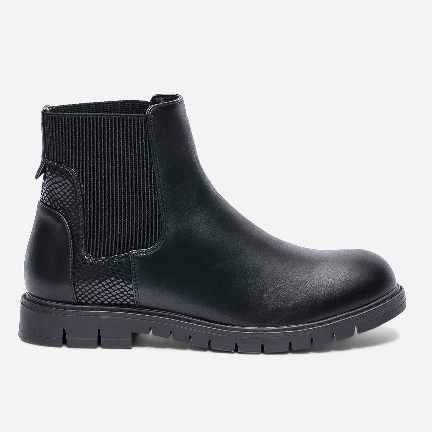 Chelsea boots noir à tige élastiquée