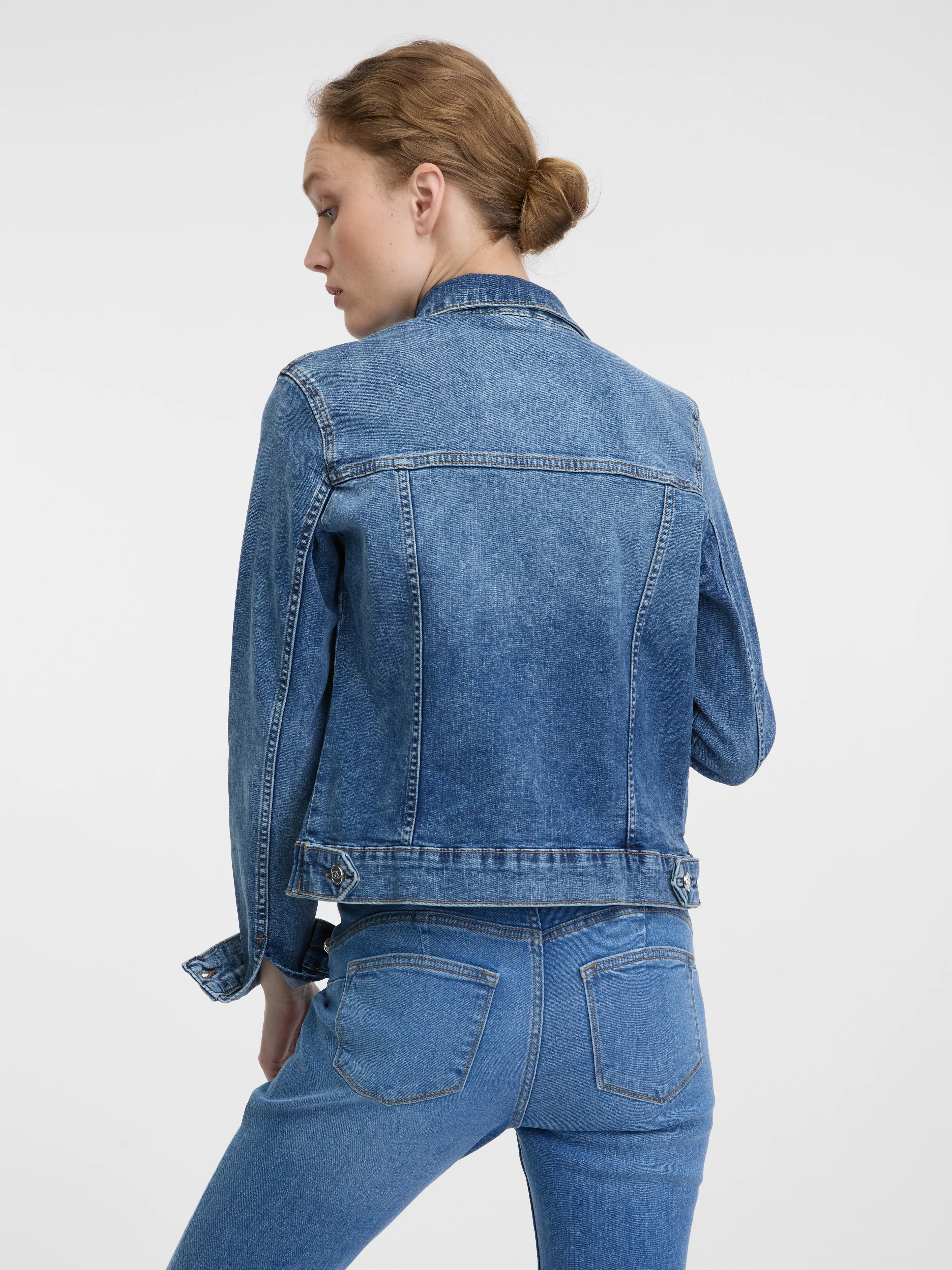 Hellblaue Damen-Jeansjacke ORSAY